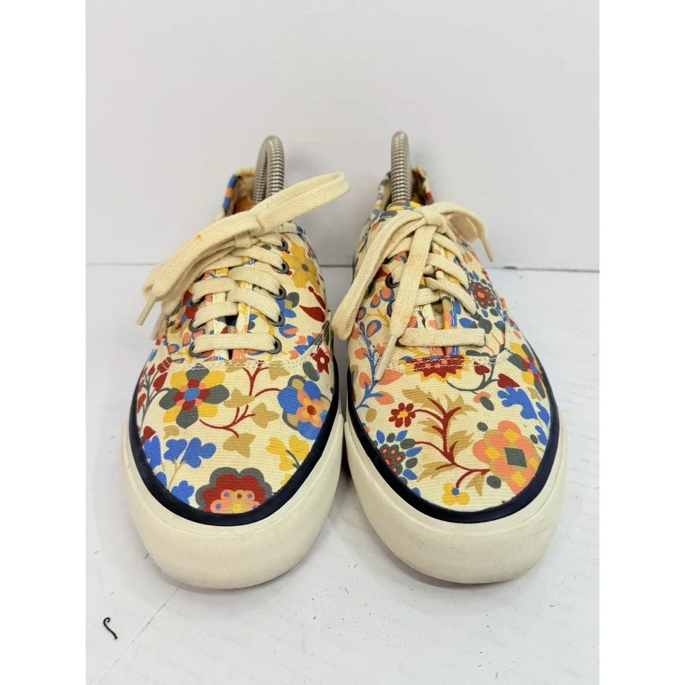 SeaVees Legend Sneaker Liberty Women's 8 Floral Ribbed Cotton Low Top Shoe